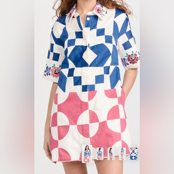Sea New York Dresses & Skirts - Sea Tanya Patchwork Short Sleeve Dress
